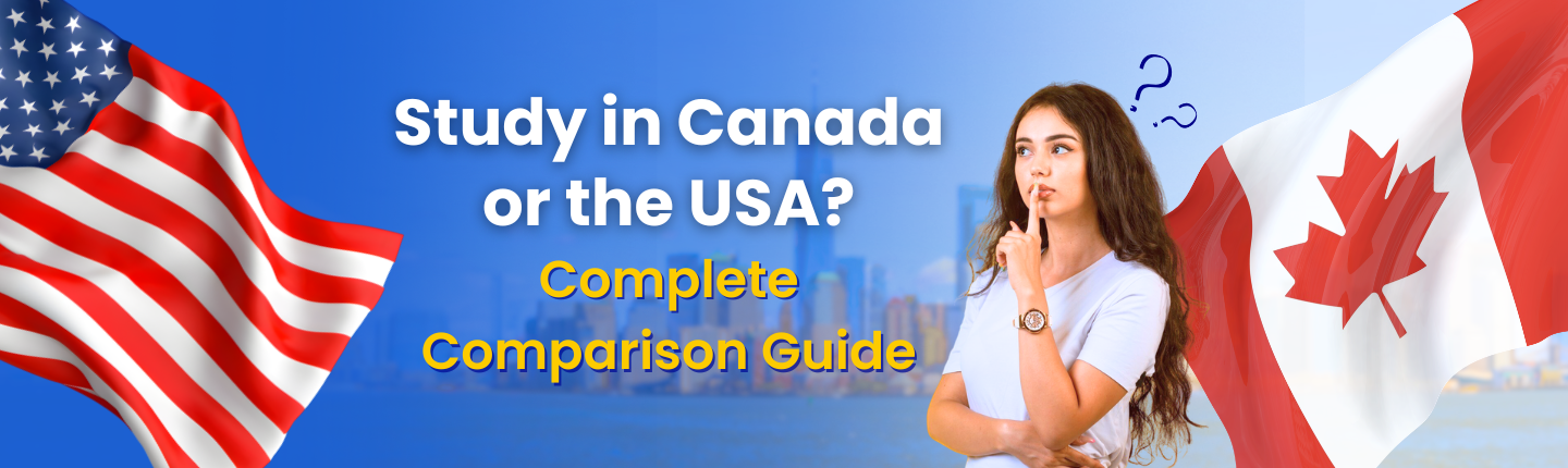 Comparison canada vs usa for international students hero image