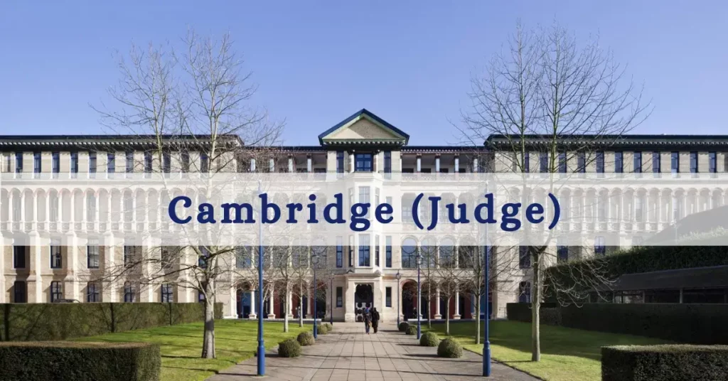 MBA Program at Cambridge Judge Business School