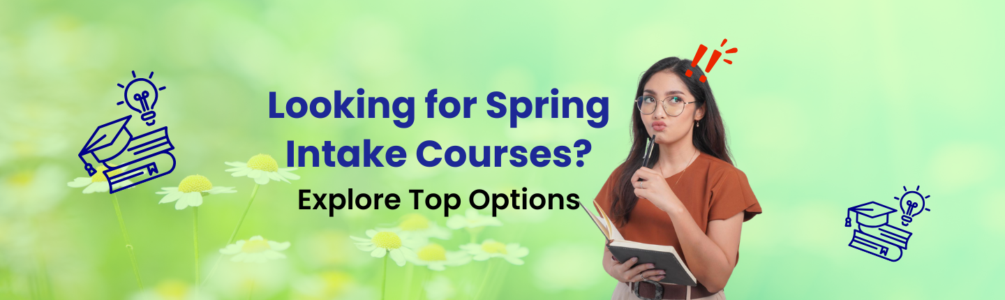 Spring intake top courses hero image
