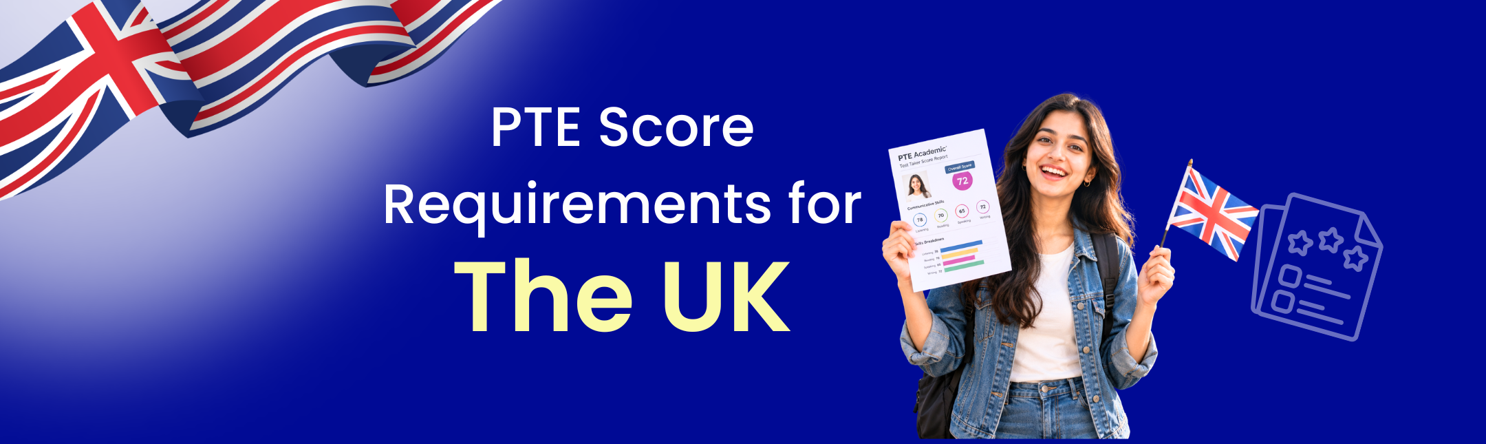 Uk pte score requirement for students hero image