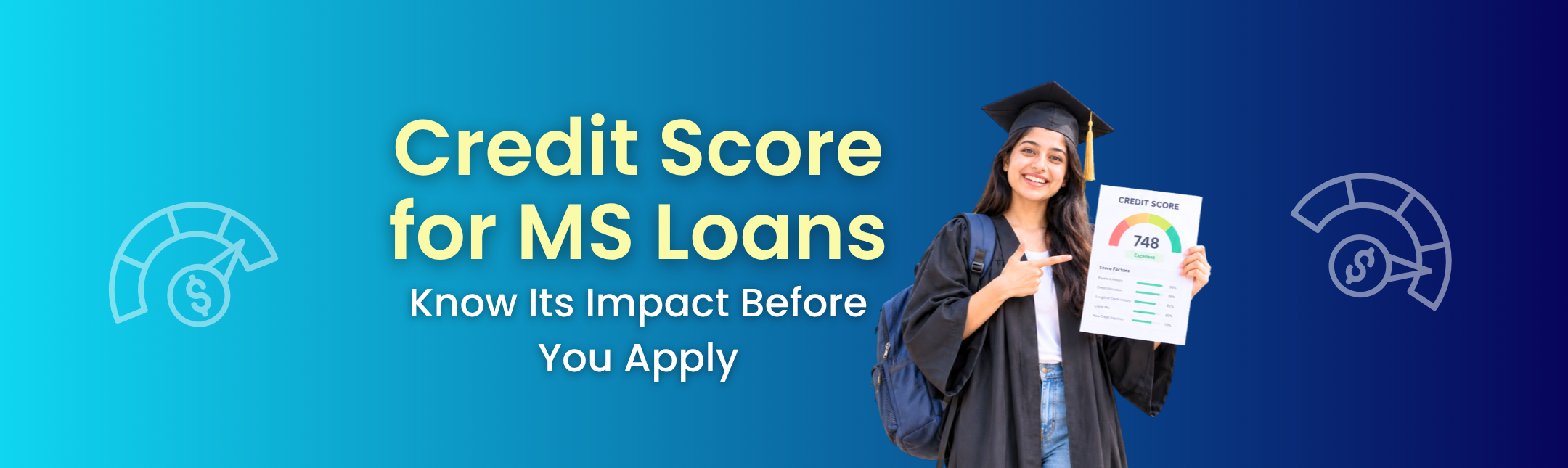 The impact of your credit score on education loans for ms in the usa hero image