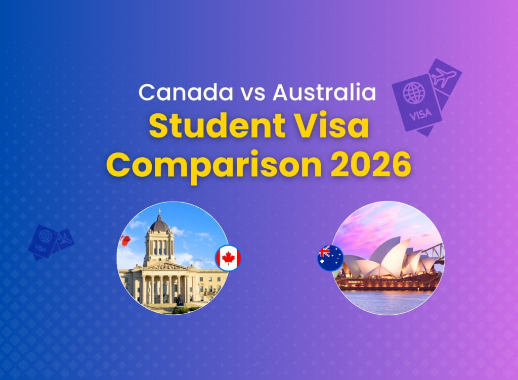 Canada vs australia student visa featured image
