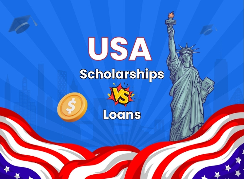 Scholarships vs loans for studying in usa featured image
