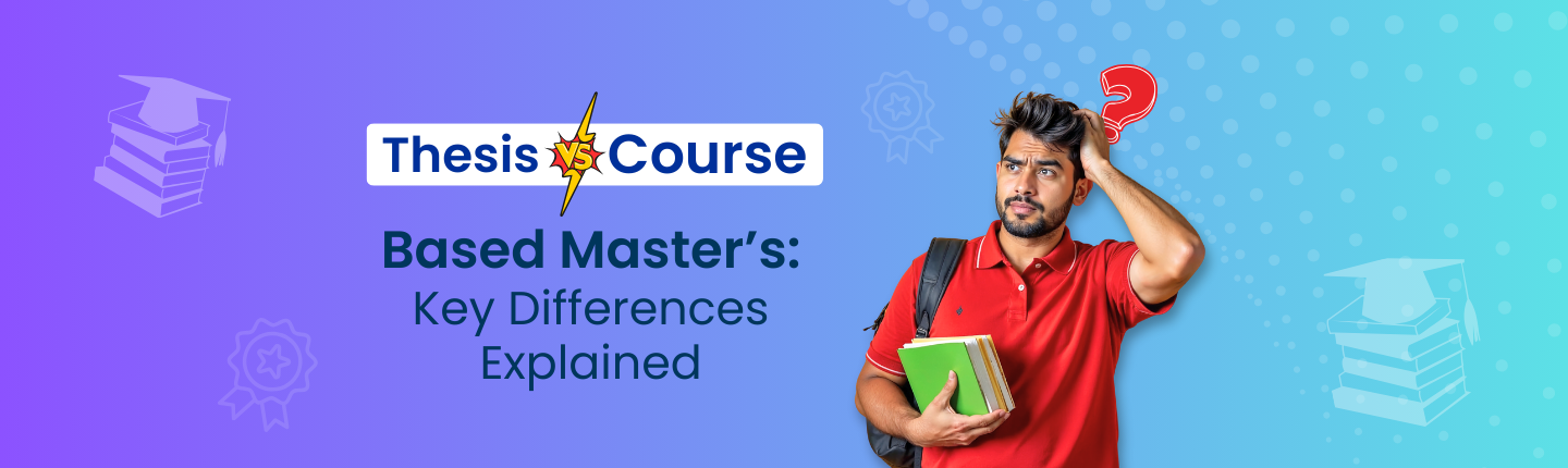 Thesis based vs course based masters degree hero image
