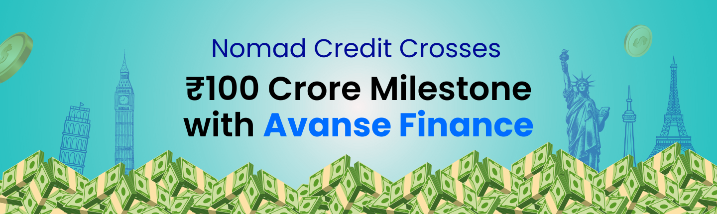 Nomad credit ₹100 crore loan disbursements via avanse finance hero image