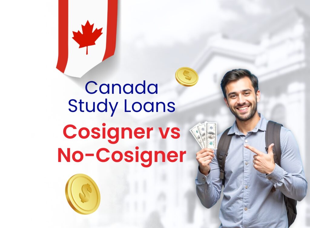 Cosigner vs no cosigner loans for studying in canada feature imagee