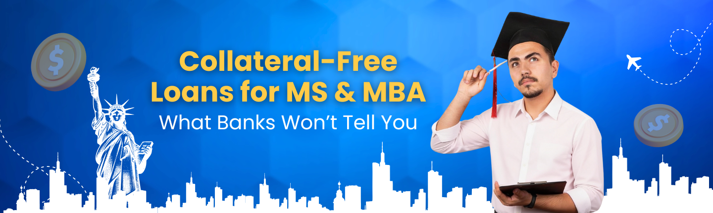 Collateral free loans for ms mba abroad hero image