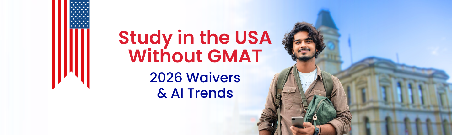 Study in usa without gmat new pathways waivers ai based evaluation hero image