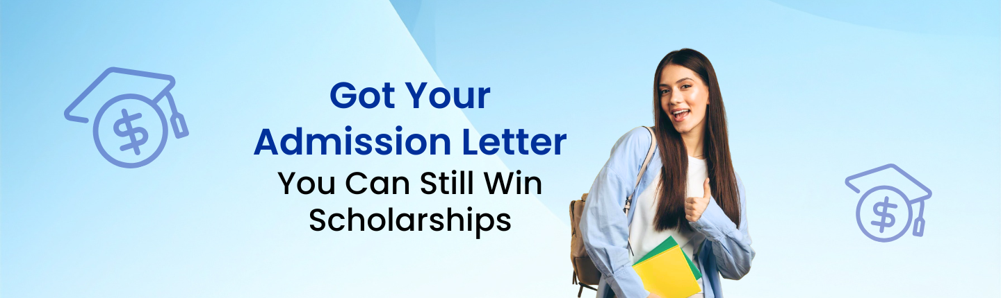 Scholarships after admission letter hero image