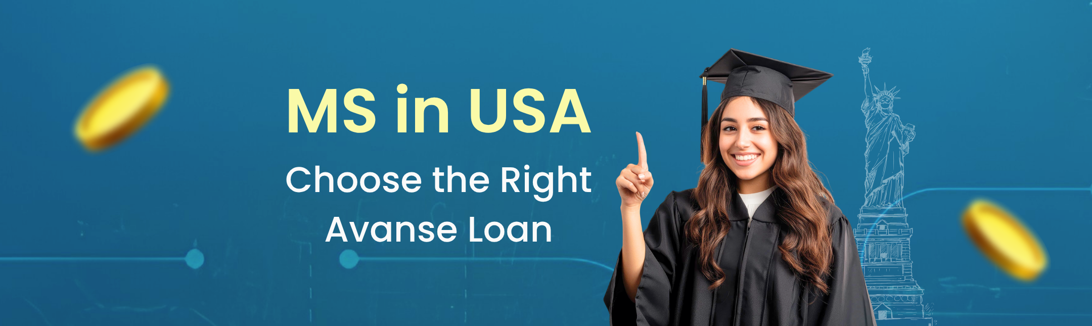 Avanse loan for ms in usa hero image