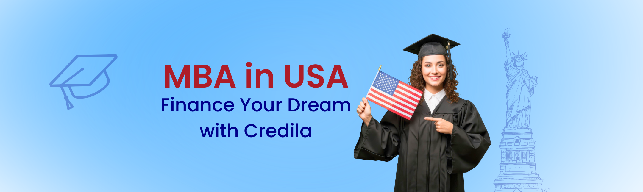 Credila loan for mba in usa hero image