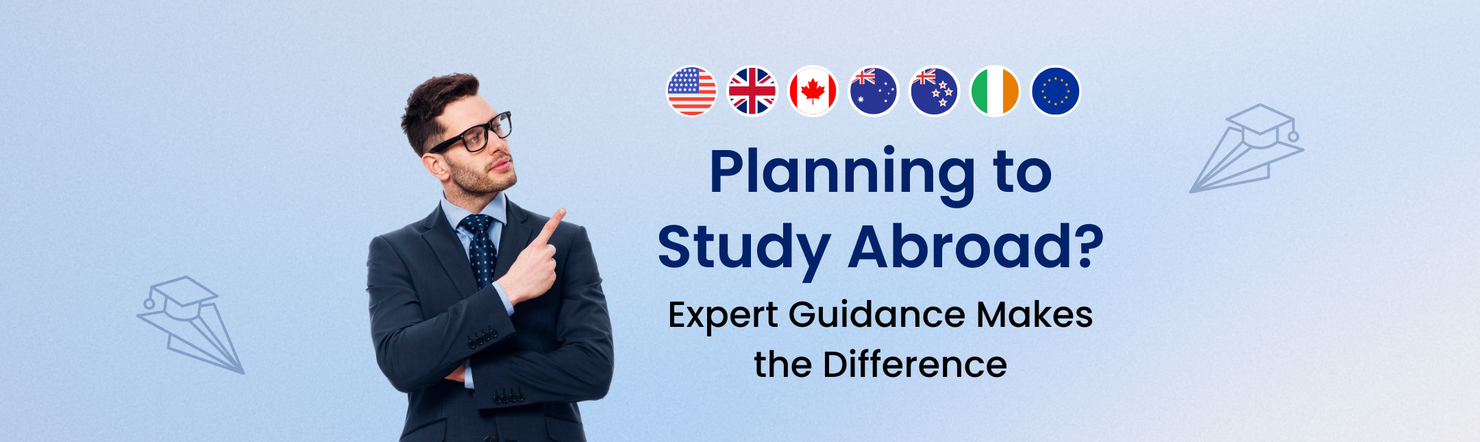 Free study abroad counselling benefits hero image