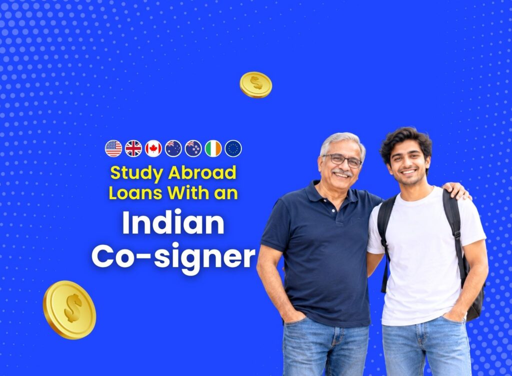 Education loan abroad indian cosigner feature image