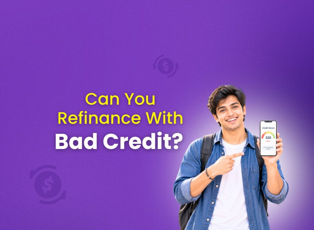 How to refinance student loans with bad credit feature image